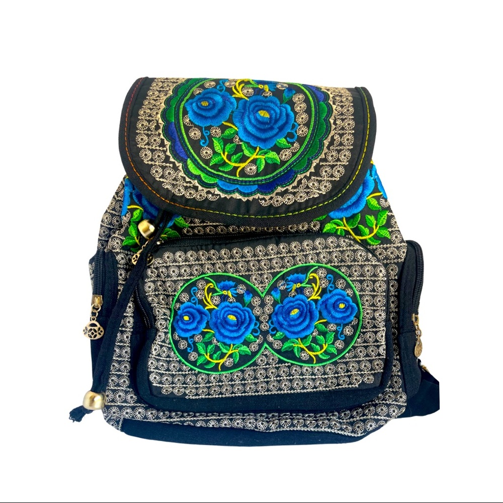 Cute embroidered backpack